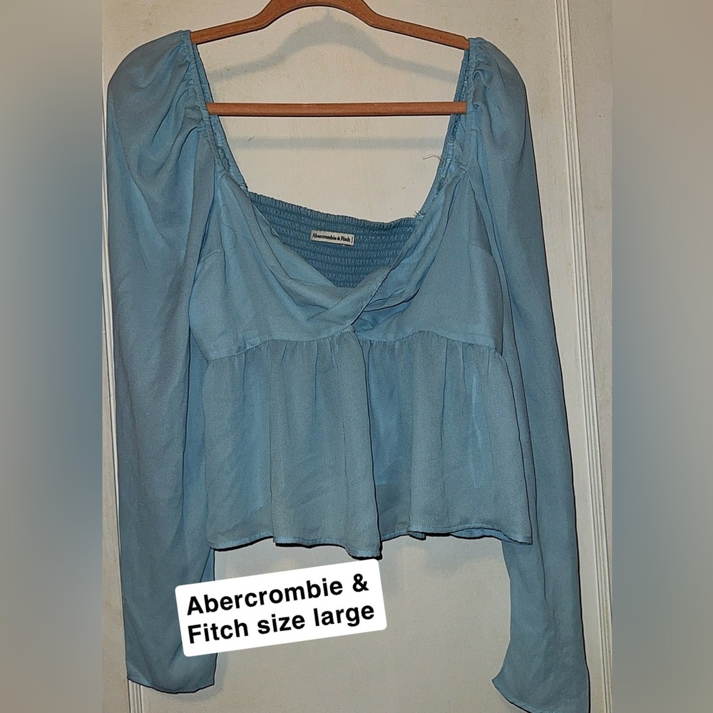 Abercrombie & Fitch Light Blue Blouse
